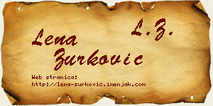 Lena Zurković vizit kartica
